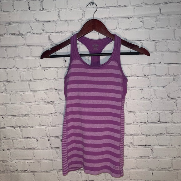 Champion Dark & Light Purple Striped Tank top size XS - Picture 2 of 11